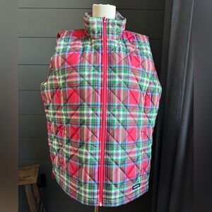 Lands' End Red and Green Quilted Vest Size XL
Outdoorsy Christmas Cozy Festive